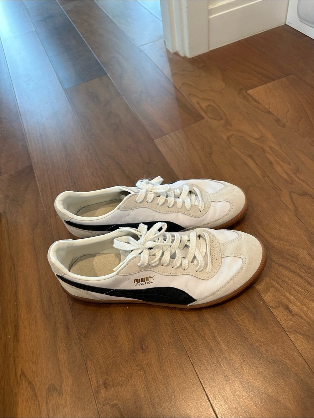 adidas White & Black Low-Top Sneakers